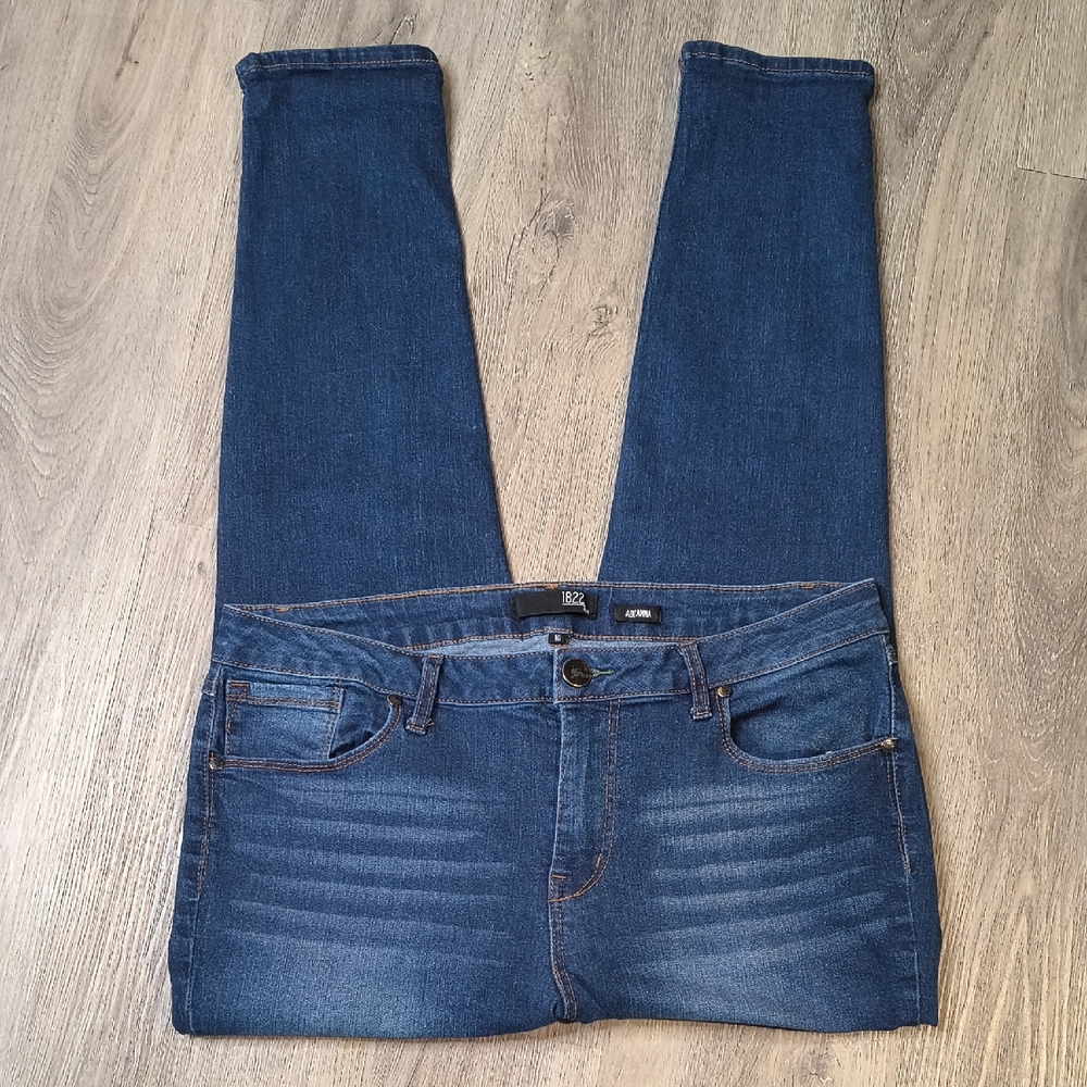 sac332 Adrianna High Rise Skinny w/28" Inseams 1822 Denim Woman's Jeans Size 16